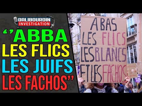 DEMONSTRATION OF SHAME - THE LFI CHANTS ABBA "THE COPS, THE JEWS AND THE FASKS"