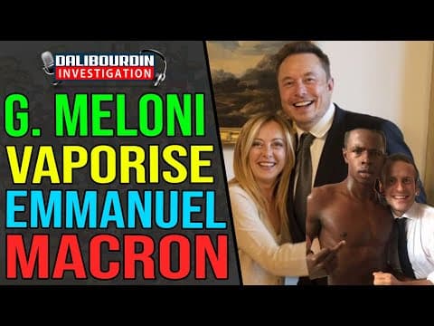 GIORGIA MELONI VAPORISE EMMANUEL MACRON