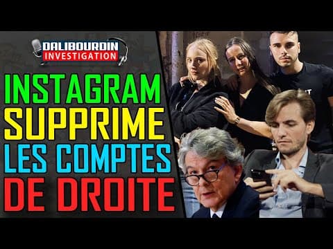 INSTAGRAM ET META SUPPRIME PLEIN DE COMPTE DE DROITE DONT FRONTIÈRES, ALICE CORDIER, ECT