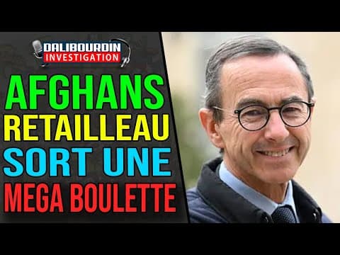 AFGHANS - BRUNO RETAILLEAU'S MISTAKE WHO FORGETS THE CAMERAS