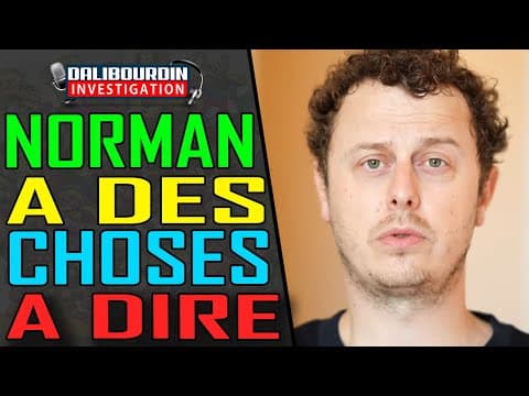 NORMAN AVOUE AVOIR FAIT PREUVE DE GOUJATERIE