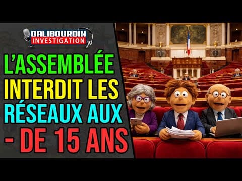 L'ASSEMBLÉ NATIONALE VOTE L'INTERDTION DES RÉSEAUX SOCIAUX POUR LES - DE 15 ANS GRACE AU RN