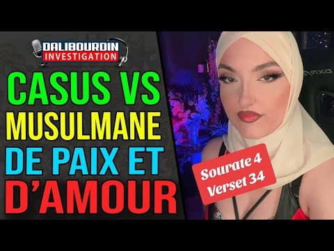 A MUSLIM WOMAN EXPLAINS TO CASUS LADY THAT IT IS A RELIGION OF PEACE AND LOVE AND PROVES IT